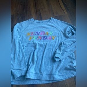 Sunday fun day long sleeve top